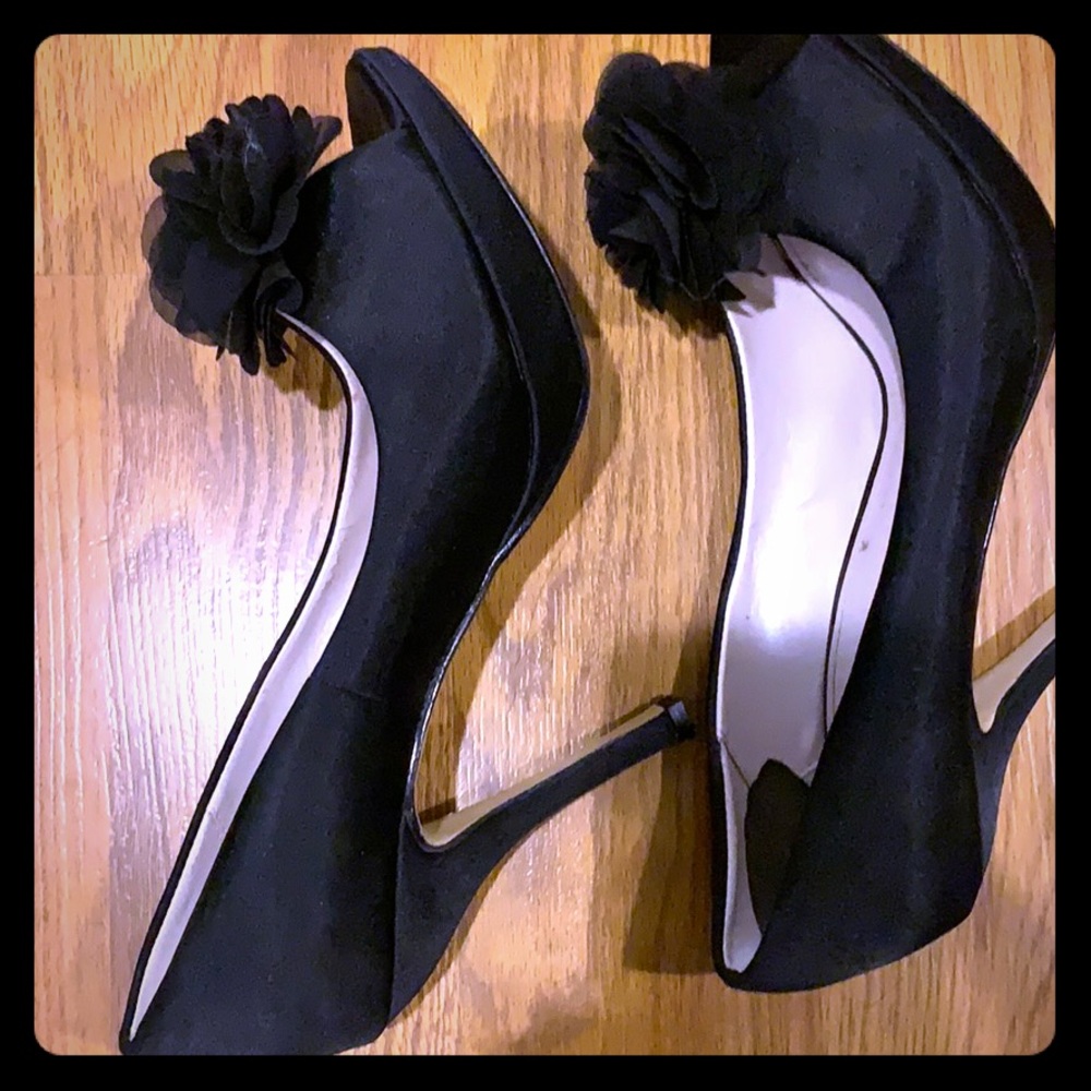 Black beautiful dress shoes